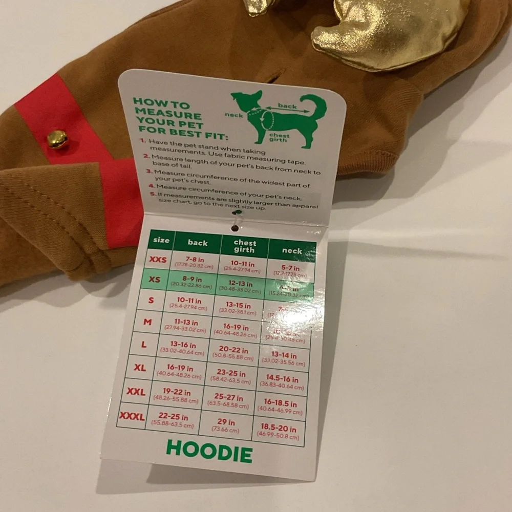 BNWT Play on! Dog Reindeer Costume XS
